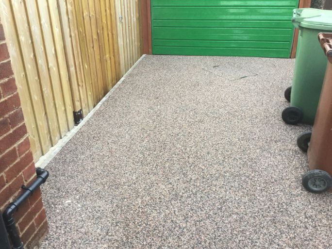 After image of a new Black Cerise resin driveway in Leeds